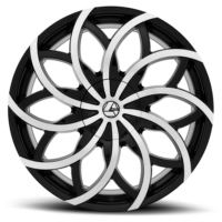 AZA-504 | Chrome & Black Multi-Spoke Wheels by Azara