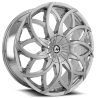 AZA-504 | Chrome & Black Multi-Spoke Wheels by Azara