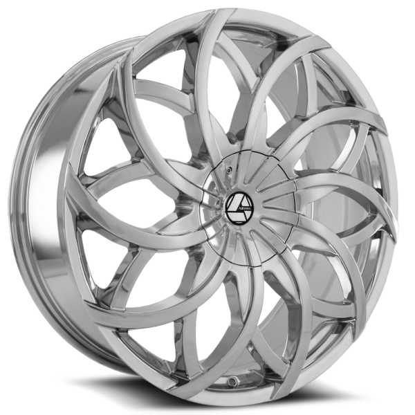 AZA-504 | Chrome & Black Multi-Spoke Wheels by Azara