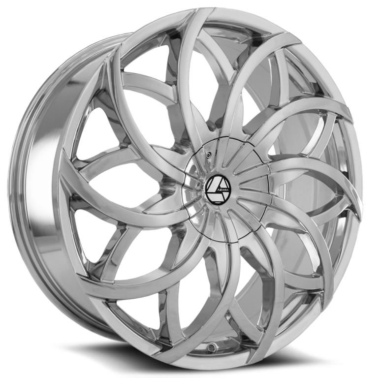 AZA-504 | Chrome & Black Multi-Spoke Wheels by Azara