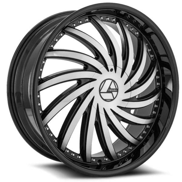 アーキタイヤ Azara AZX-103 Gloss Black / Machined - PowerHouse Wheels & Tires