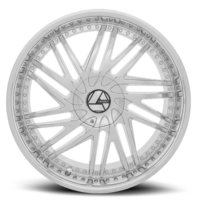 AZA-509 | Stylish 10 Split Spoke Wheels in Chrome & Black