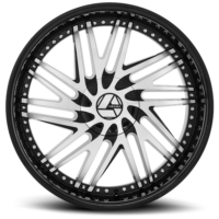 AZA-509 | Stylish 10 Split Spoke Wheels in Chrome & Black