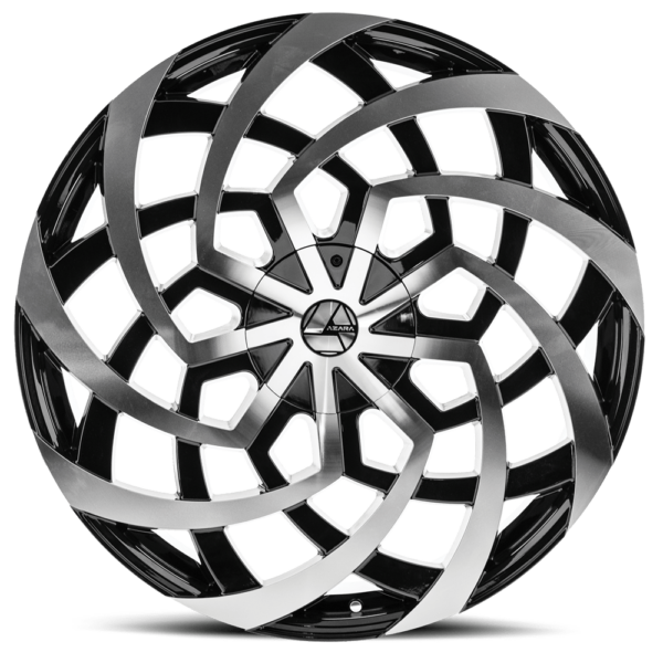AZA-521 | Bold Directional Wheels in Chrome & Black Machined