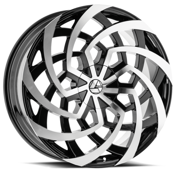 AZA-521 | Bold Directional Wheels in Chrome & Black Machined