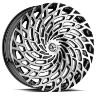 AZA-523 | Premium Multi-Spoke Chrome & Black Wheels