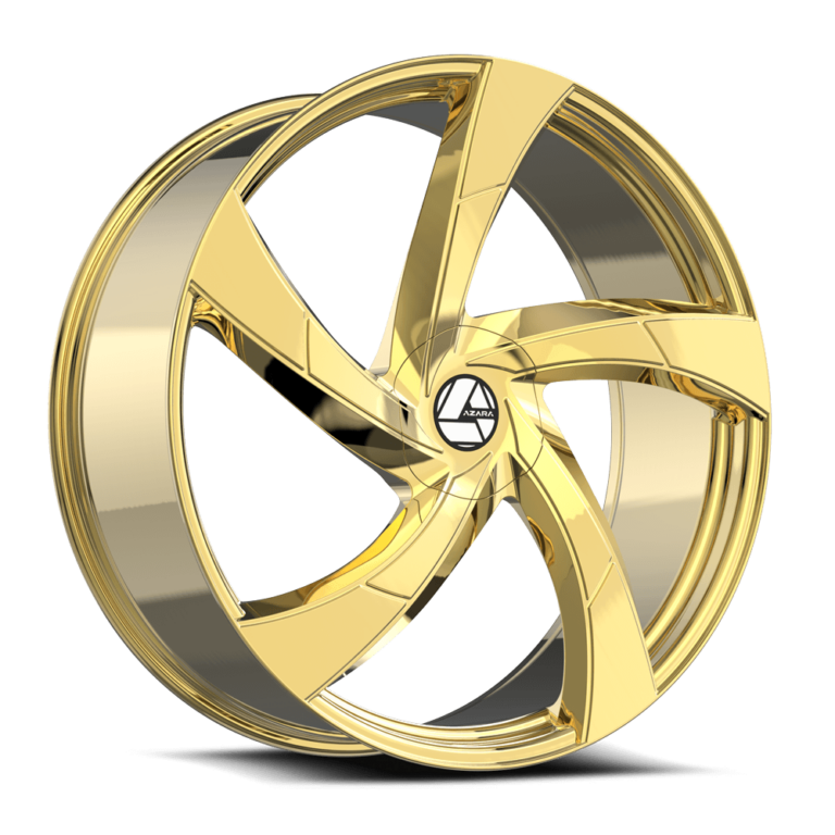 AZA-524 | Black, Gold & Chrome Wheels for Modern Vehicles