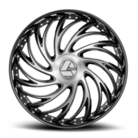 AZX-101 | Premium Gloss Black Machined & Milled Big Wheels