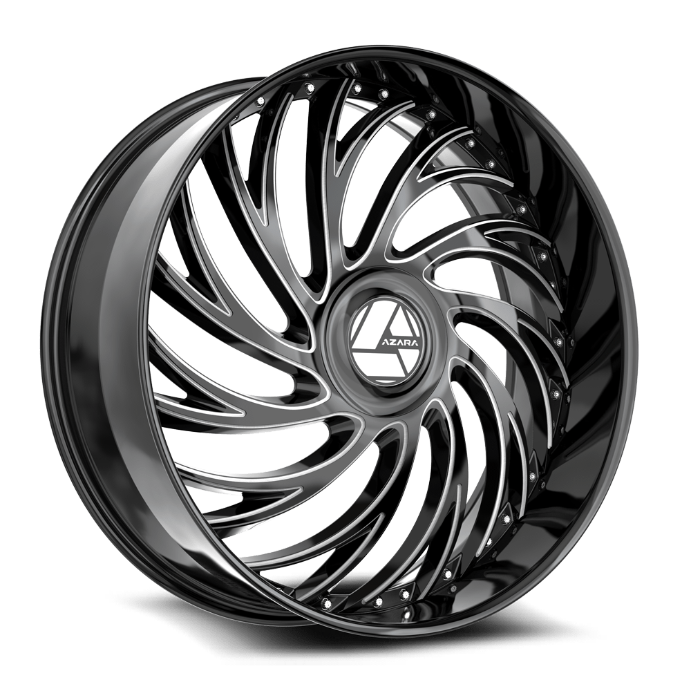 Buy and enjoy our gloss black milled wheels, combining superior durability with a striking finish. Ideal for a sleek upgrade. Shop now!