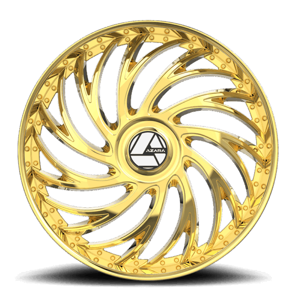 AZX-101 | Premium Gloss Black Machined & Milled Big Wheels